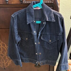 Levi's Kids Dark Blue Corduroy Trucker Jacket